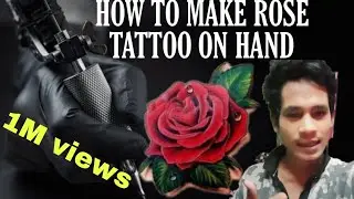 TATTOOS How to create a Rose Tattoo on Hand video & blogs/Bonai dilu/#subscribers#YouTube #tattoos