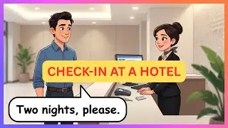 Hotel Check-in English Conversation (Beginner Friendly) | Real-Life Dialogue