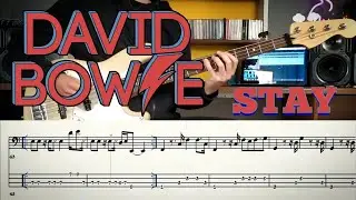 David Bowie - STAY /// Bass Line Cover [Play Along Tab]