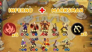 MAGIC CHESS GO GO | INFERNO X6 COMBO MARKSMAN X6 SYNERGY