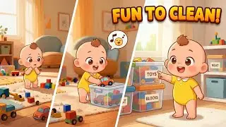 Helping Little Ones Tidy Up | Playroom Cleanup Song for Kids