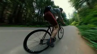 Lush Forest Dash on Brakeless Fixed Gear | GOPRO MAX 360