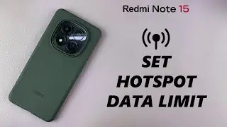 Как установить лимит трафика мобильной точки доступа на Redmi Note 15 Pro