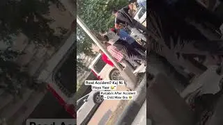 Punjabi Style Reaction After Road Accident 😭 | Kuj Ni Hoya Chill Maar 😂 | Desi POV. #india