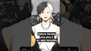 Sakura Haruka pica pica 2 sc: apip template #aicover #sakura #anime #picapica2 #picapica