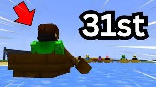 The CRAZIEST comeback on Minecraft boat racing...