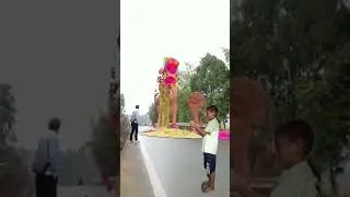 Big sand sculpture cat Walk reaction 3D animation#funny #vfx #balloon #viralshort