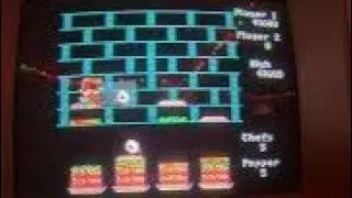 Burgertime by Mattel Electronics on Apple IIe 
