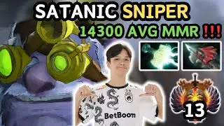 🔥 Rank 13 Satanic SNIPER Midlane Gameplay 7.37e 🔥 Satanic Perspective - Dota 2
