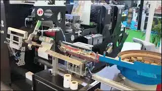 DABA 2 spindles blank label die cutting and slitting machine with auto core feeding and label tail
