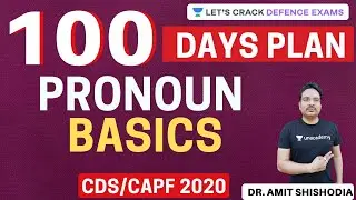 Lecture 1 | Pronouns [Basics] | 100 Days Study Plan for CDS/CAPF 2020