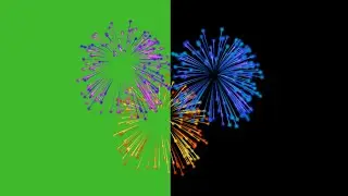 Fireworks Green Screen Effects |  Black & Green Screen | Royalty free | Fx Cluster