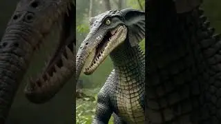 scary elecrocodile morph #viralshort #viralvideo #creature #morph #crocodile #animals #scary #viral