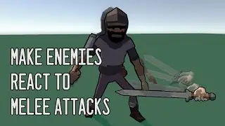 How to Make Enemies React to Melee Attacks - Combat in VR (Unity) E01
