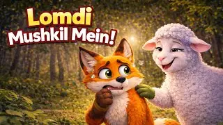 लोमड़ी फँस गई! भेड़ ने की मदद 🦊🐑| Little Fox Aur Maa Ki Pyari Moral Story 🦊