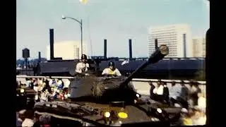 Susquehanna Dauphin County Pennsylvania Parade 1957 With Military Personnel And Vehicles
