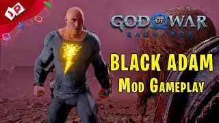 Black Adam vs Thor God of War Ragnarok PC Mod Gameplay