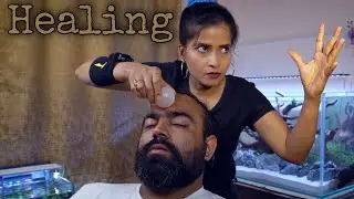 Reiki Crystal Chakra Sleep Healing 💈De Stress With Helpful Calming Head Massage By Cosmic Lady🔮💤