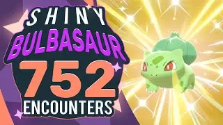 SHINY BULBASAUR IN 752 ENCOUNTERS | Pokemon Sword and Shield Shiny Reaction