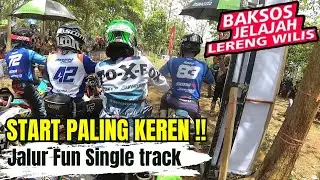 START PALING KEREN !! Bareng Motor Sultan di Jalur Bar Bar Single Track !! (BAKSOS LERENG WILIS #1)