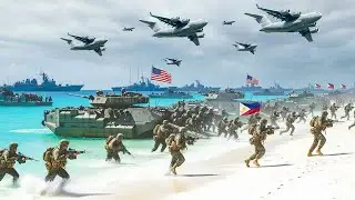 В залив Субик на Филиппинах прибыло больше американских десантных кораблей морской пехоты.
