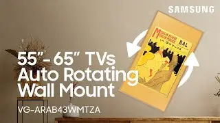 Wall mounting your 55&rdquo;-65&rdquo; Frame or Neo QLED TV with the Auto-Rotate Wall Mount | Samsung US