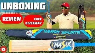 UNBOXING📦MASix Cricket Bat Powered by HARRY Sports #review#performancetest#freegiveway