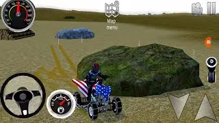 Rock challenge accepted 🪨🔥 quad bike power test!#QuadBike #OffRoadGame