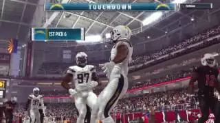 San Diego chargers Madden 17 Jatavis brown 100yd pick 6