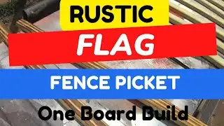 Unleash your creativity with this one board DIY rustic flag build