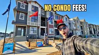 Touring 2 Freehold Townhome Options in Logan Landing (SE Calgary)