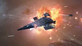 Star Wars EAW: Empire Victory Class Star Destroyer Vs Republic Venator Fleet Battle