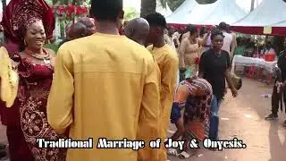 Traditional marriage ceremony between Joy & Onyesis @ Idumuesah kingdom Ika North East Delta state