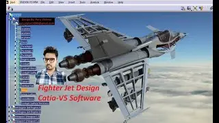 Fighter Aircraft Design in Catia-V5 Software/ #Advance #Surfacing / #Animation #catiav5