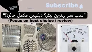 Heaters Comparison & Current Consumptionسب سے بہترین روم ہیٹر 🔥 | 4