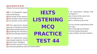IELTS LISTENING MCQ PRACTICE TEST 44