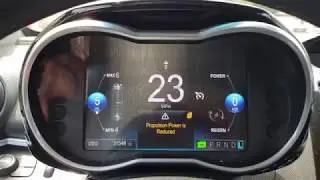 What happens when a Spark EV's battery gets down to 4%?