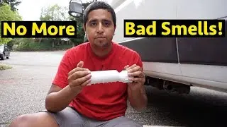 How To Get Rid Of All Gray Water Tank Smells in a Camper van or RV | Hepvo valve