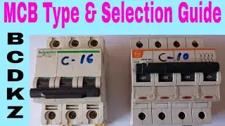 Type of MCB With Selection Guide