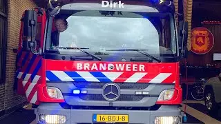 Tankautospuit Dirk Prio 1 uitgerukt