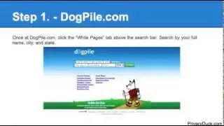 How to Delete Your Personal Information from DogPile.com | PrivacyDuck.com