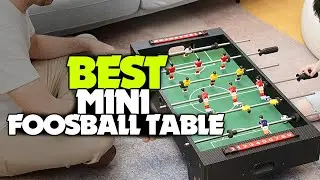 TOP 6: Best Mini Foosball Table 2022 - Portable Recreational Hand Soccer for Game Room