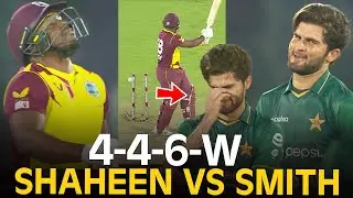 Shaheen Afridi&rsquo;s Revenge | 4️⃣-4️⃣-6️⃣-W vs Odean Smith | Cold Finish 😎| 1st T20I | PCB | MK2K