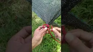 Commonly used outdoor sunshade cloth corner knots #rope #knot
