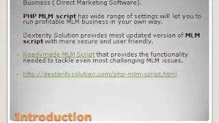 MLM Script, Readymade MLM Script, PHP MLM Script