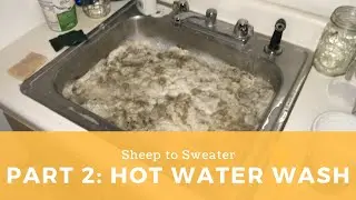 Sheep to Sweater &ndash; Part 2: Washing fleece with hot water and detergent