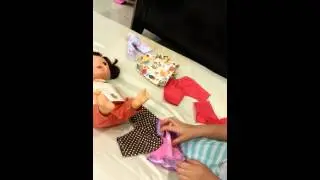 Kianna's doll's new clothes