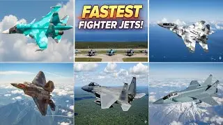 5 Fastest Fighter Jets Mach Speed Comparison | MiG-31, F-15, Su-27, F-22, MiG-29