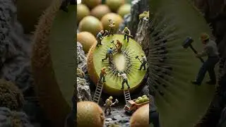 Tiny Workers Build a Fruit City! #TinyWorkers #FruitCity #MiniatureWorld #TinyThings #MiniatureFood