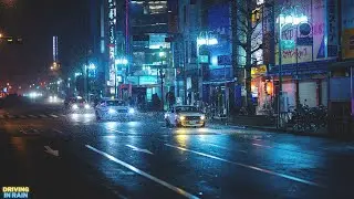 1 Hour Driving in Rain for Sleeping| Tokyo